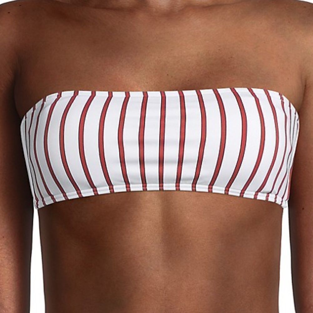 Red and white PinStripe Tie Back Top we wore what